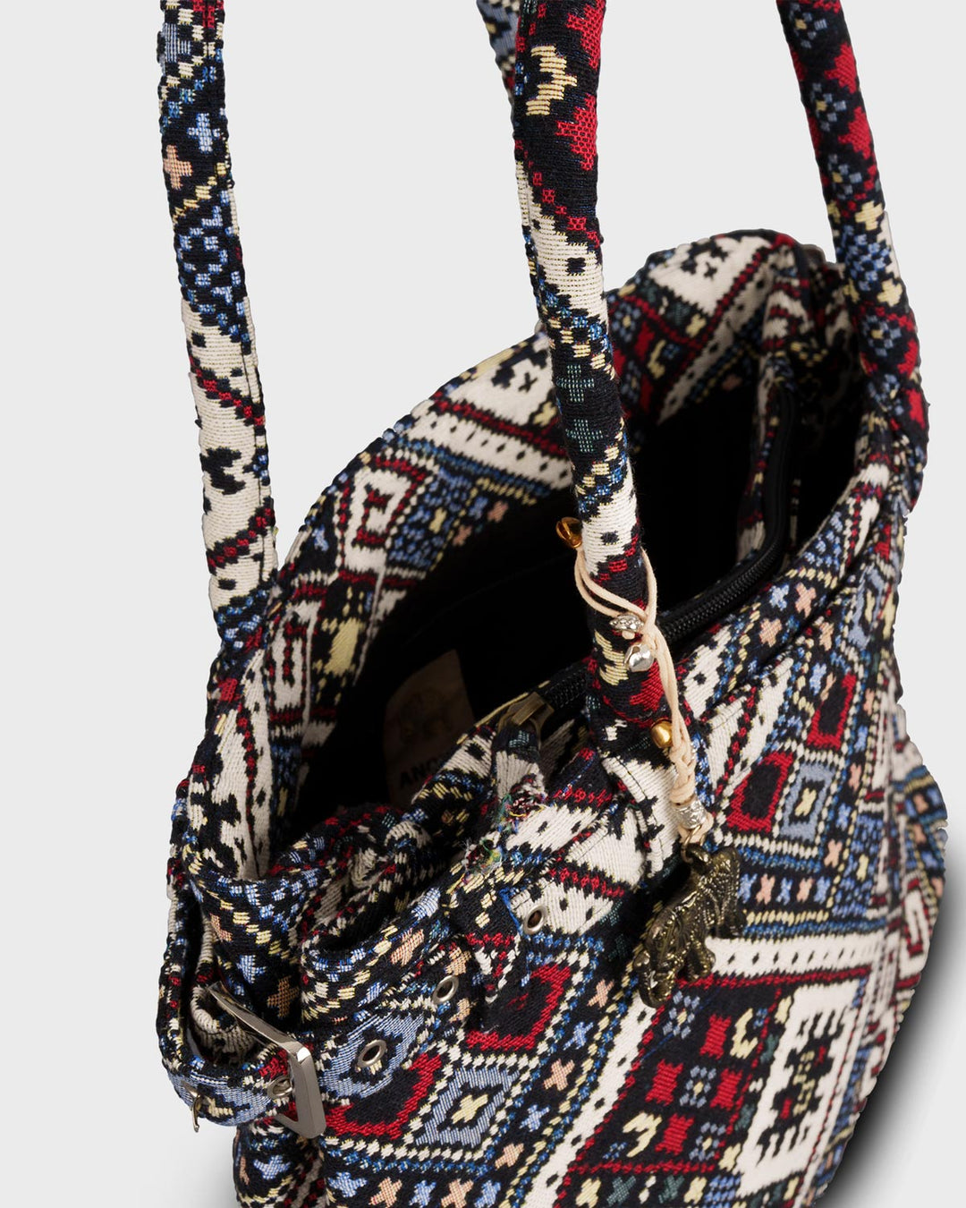 Belt Tote Large Jaquard Multi