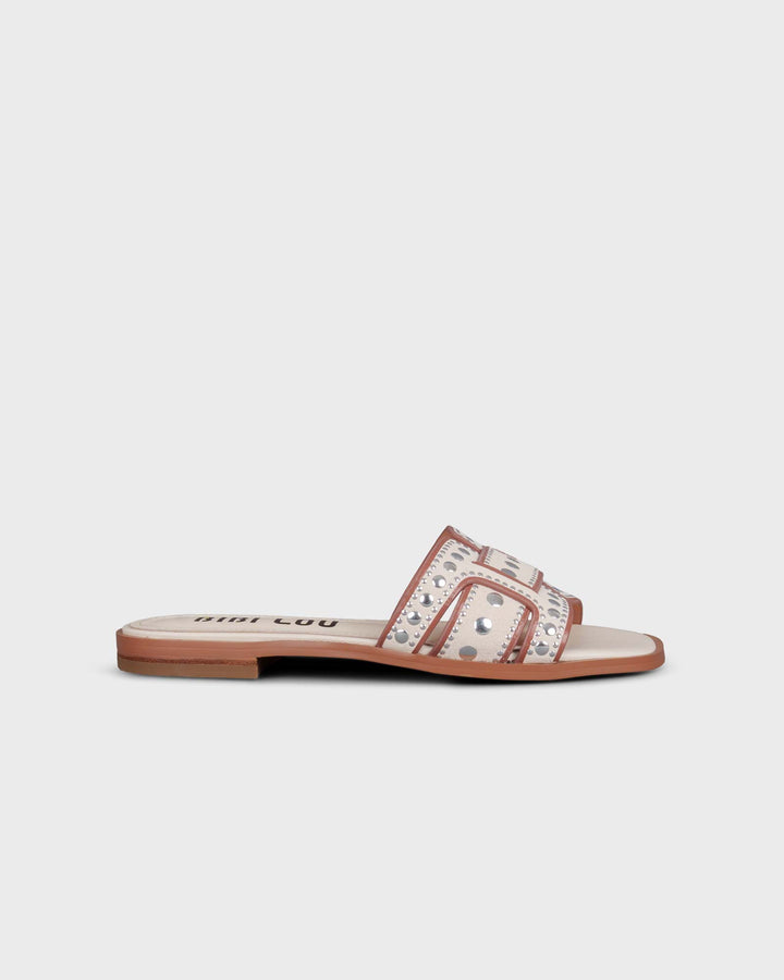 Holly Flat Studs White