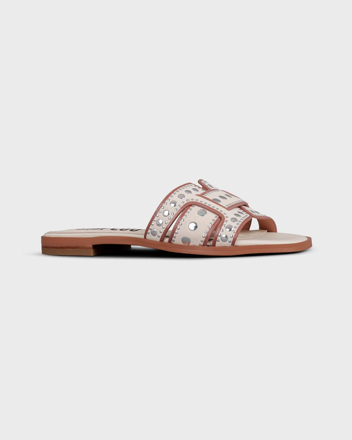 Holly Flat Studs White