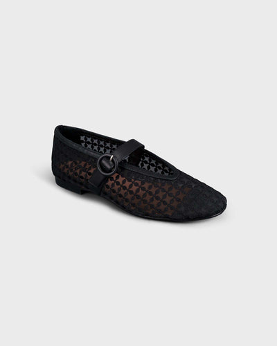 Naila Flat Floral Mesh Black myMEID