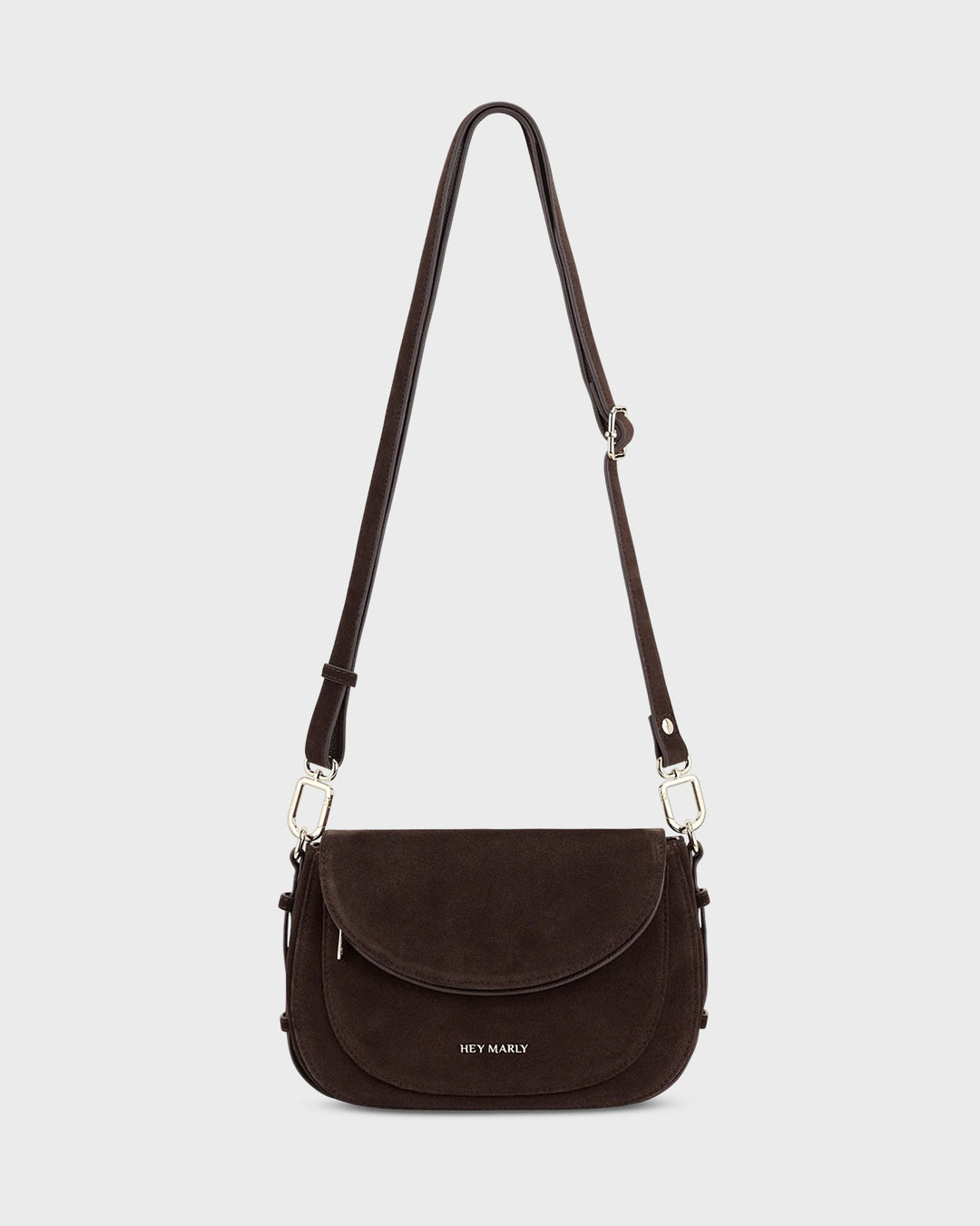 HEY MARLY Handtasche Big Sister Suede Coffee – Bild 3