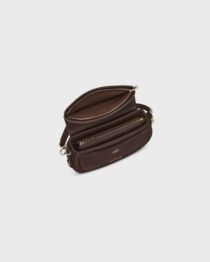 HEY MARLY Handtasche Big Sister Suede Coffee – Bild 6