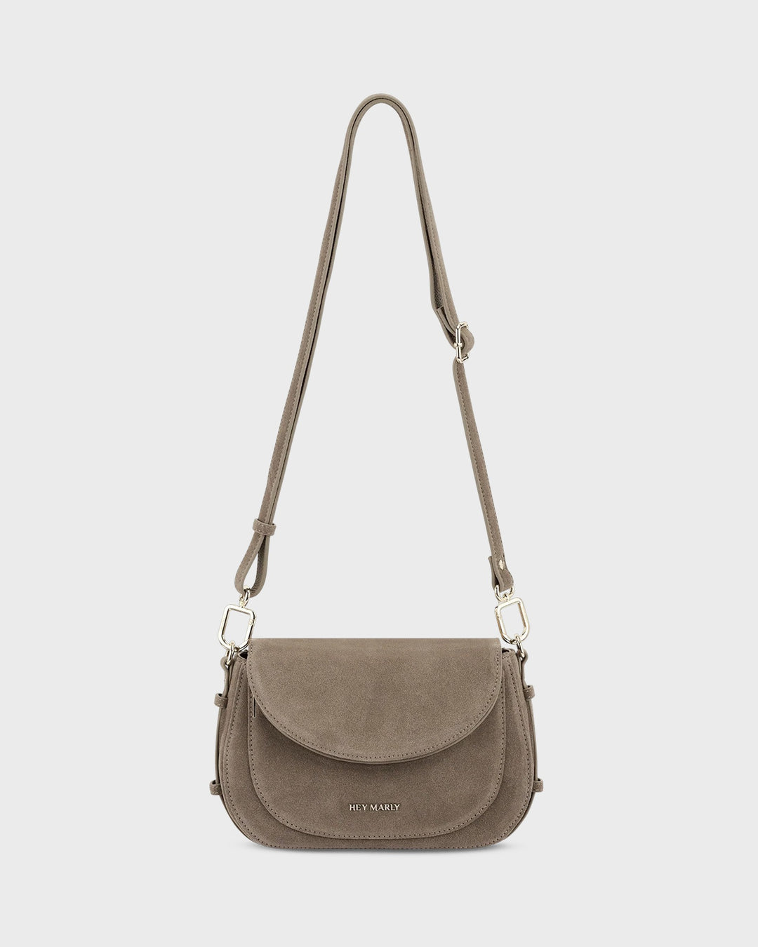 HEY MARLY Handtasche Big Sister Suede Mocha – Bild 3