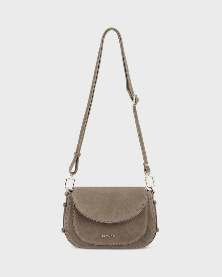 HEY MARLY Handtasche Big Sister Suede Mocha – Bild 3