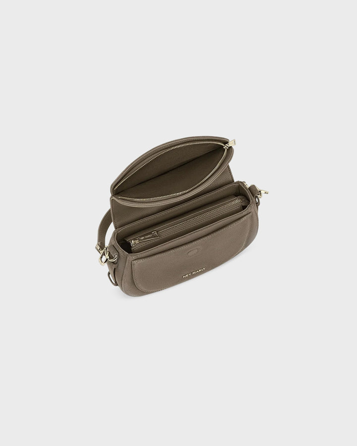 HEY MARLY Handtasche Big Sister Suede Mocha – Bild 6