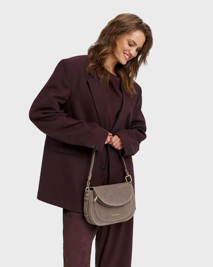 HEY MARLY Handtasche Big Sister Suede Mocha – Bild 8