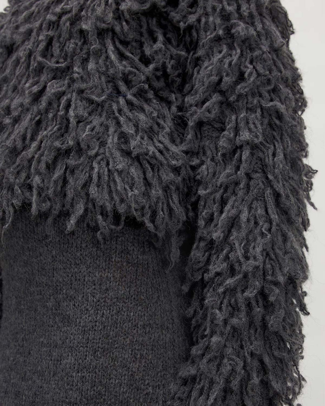 Bo Alpaca Wool Jumper Dark Grey Melange