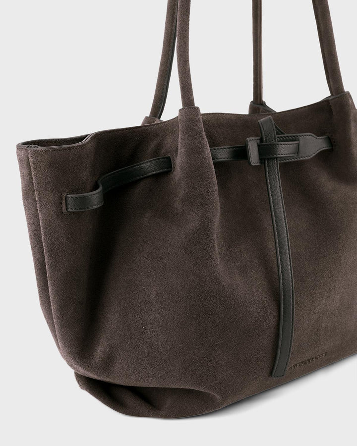 Les Visionnaires Handtasche Bonnie Grande Essential Cozy Dark Brown – Bild 3