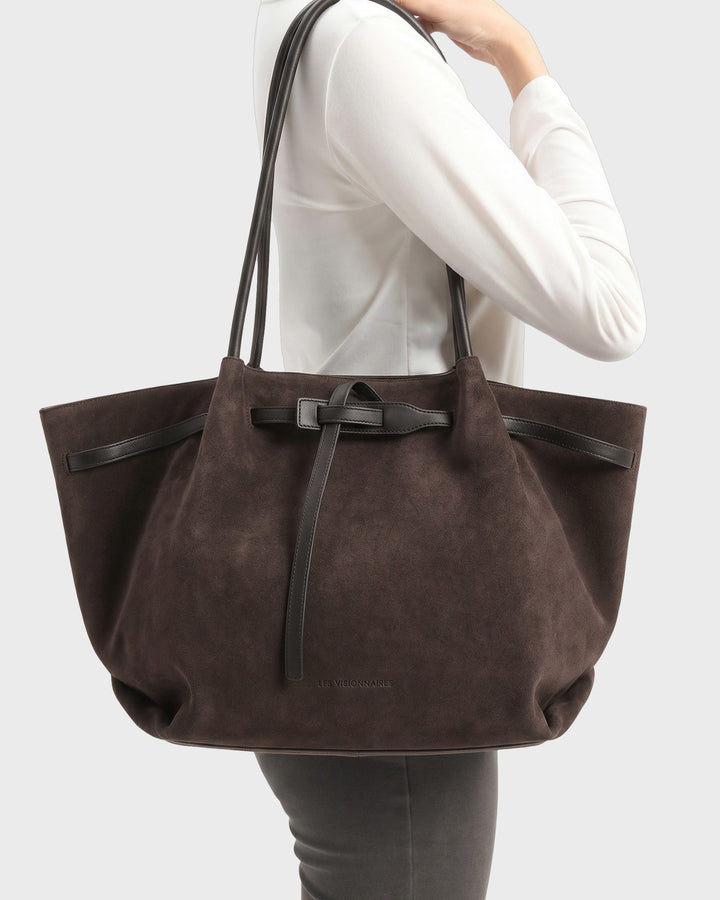 Les Visionnaires Handtasche Bonnie Grande Essential Cozy Dark Brown – Bild 5