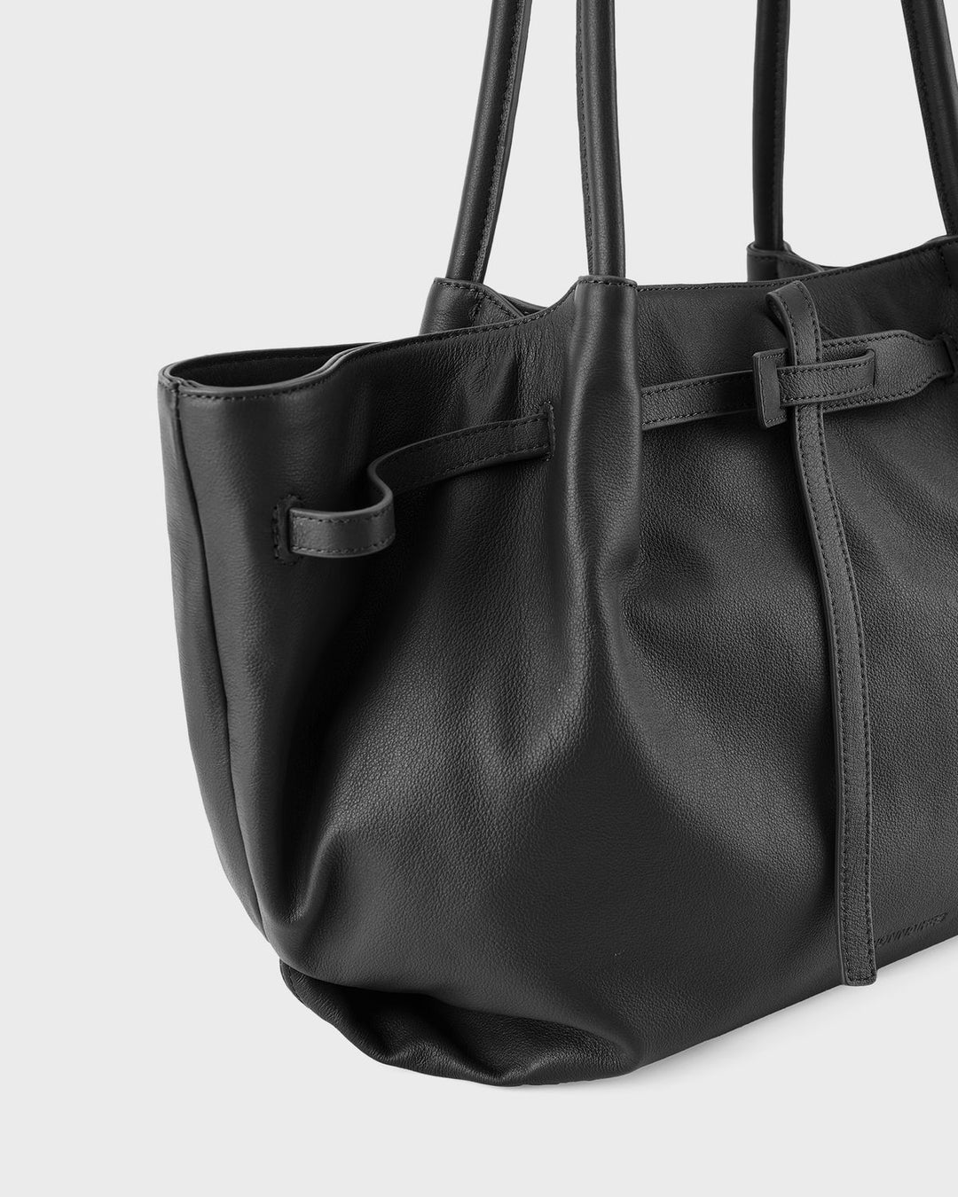 Les Visionnaires Handtasche Bonnie Grande Essential Soft Grainy Black – Bild 3