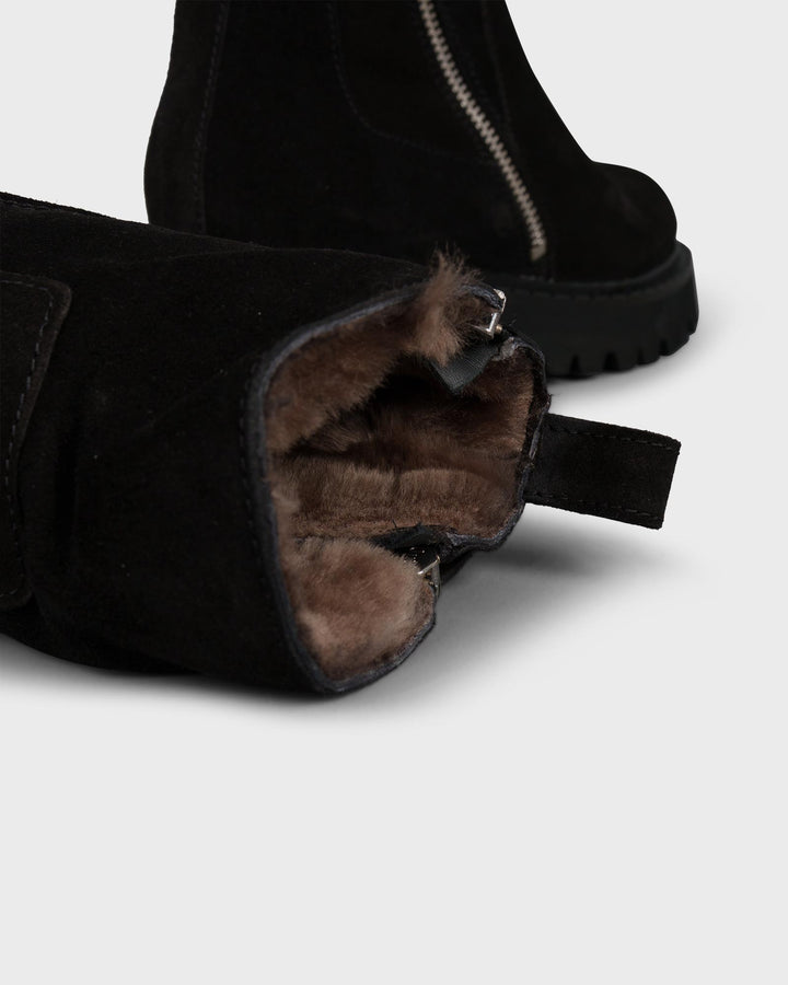 Boots Camoscio Fur Black