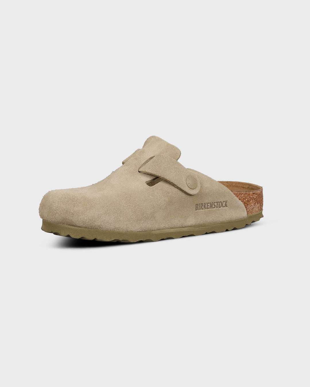Boston Suede Leather Faded Khaki