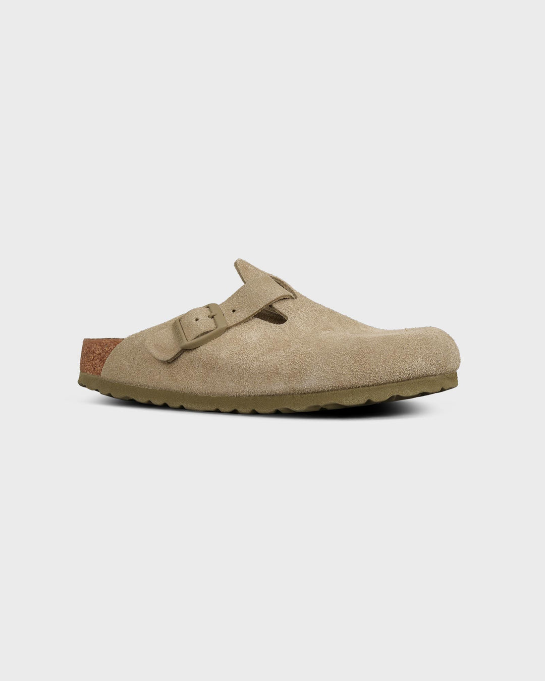 Boston Suede Leather Faded Khaki
