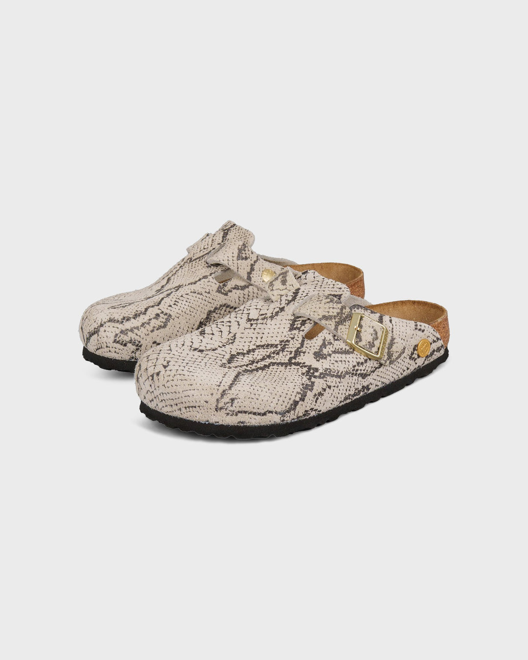 Boston Rivet Logo Suede Leather Snake Oyster – Bild 3