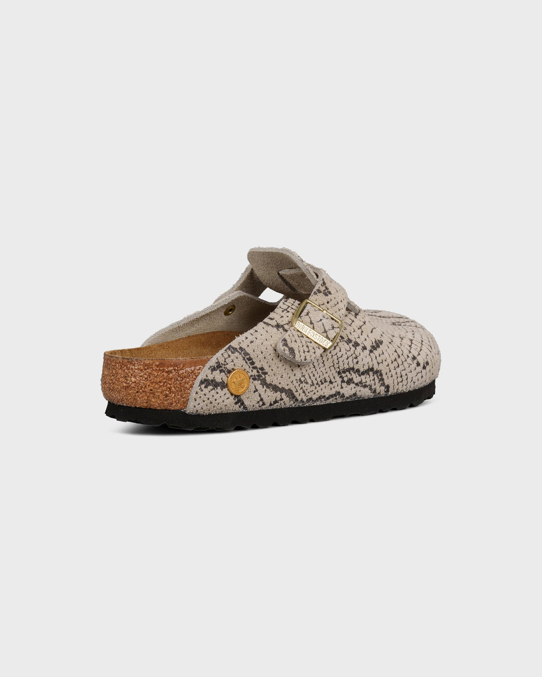 Boston Rivet Logo Suede Leather Snake Oyster – Bild 5