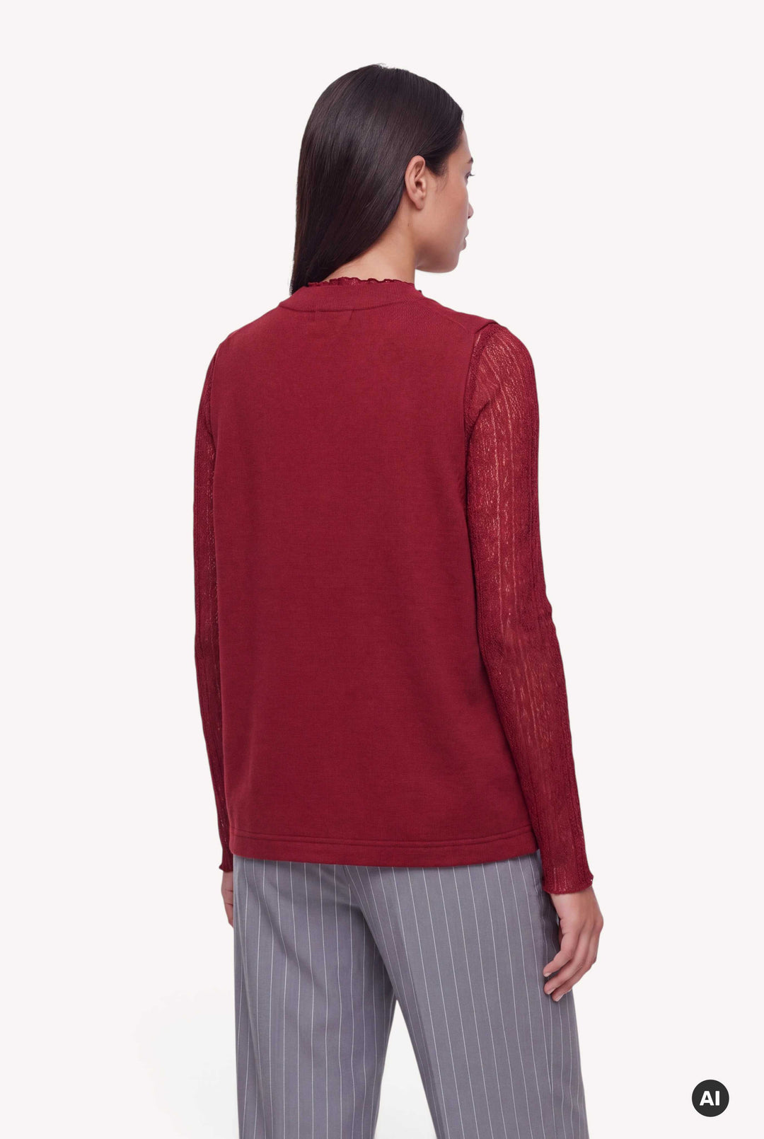 Briella Sweat Vest Cherry Red