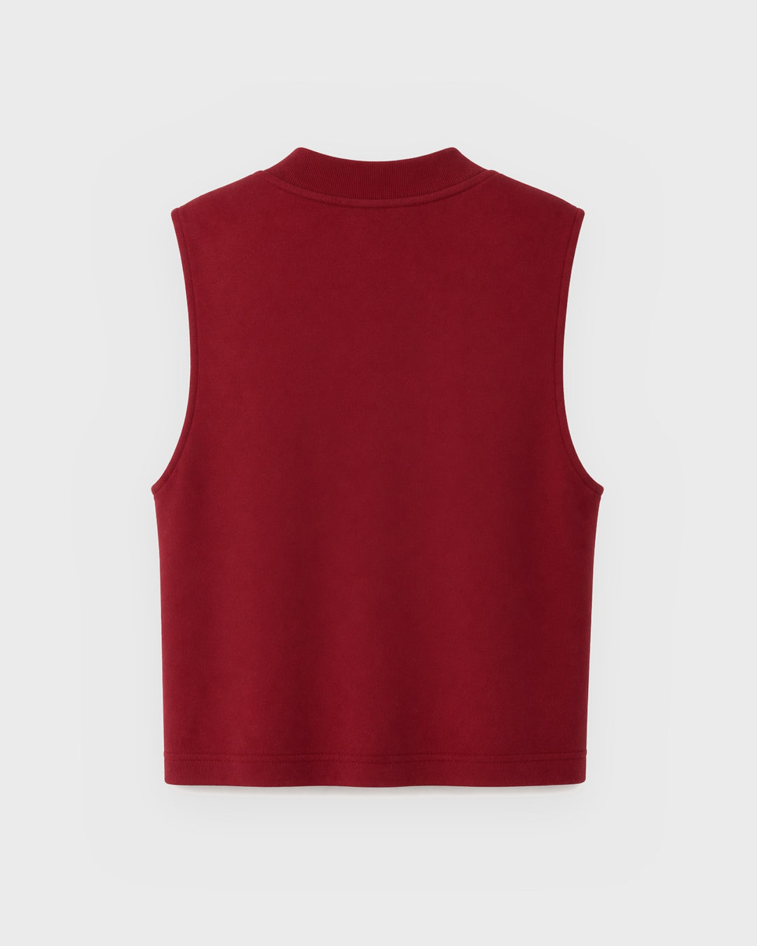 OH APRIL Weste Briella Sweat Vest Cherry Red – Bild 2