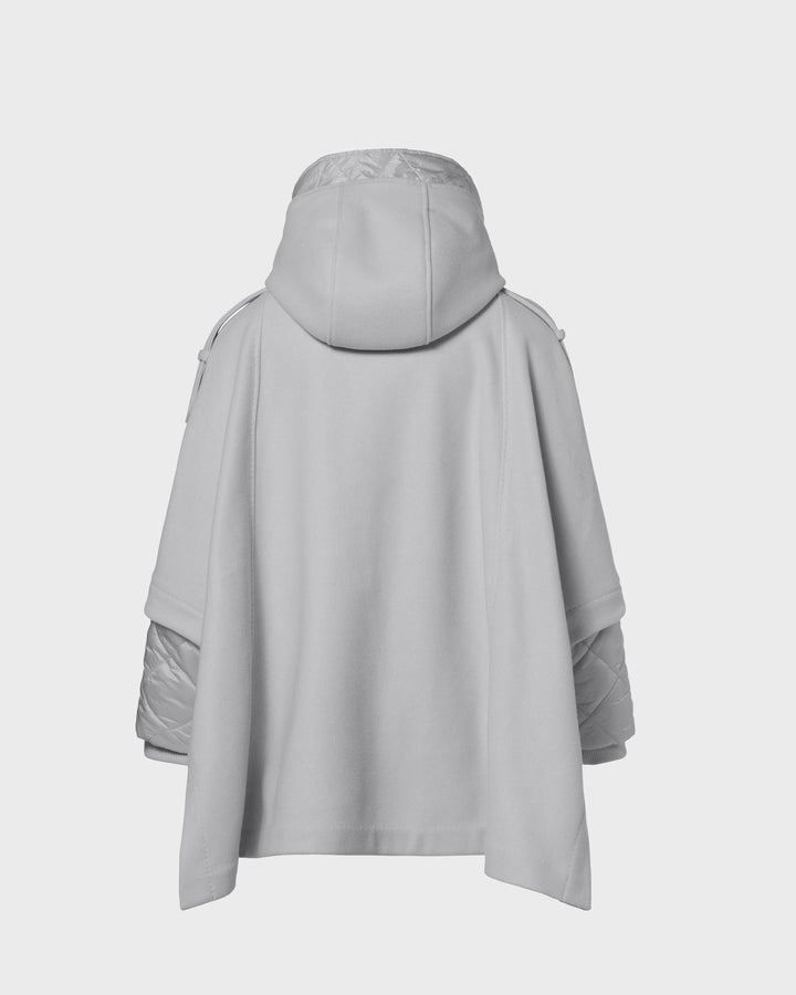 Brigit Cape Coat Soft Grey