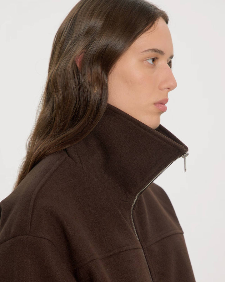 EDITED Jacke Brodey Jacket Black Coffee – Bild 3