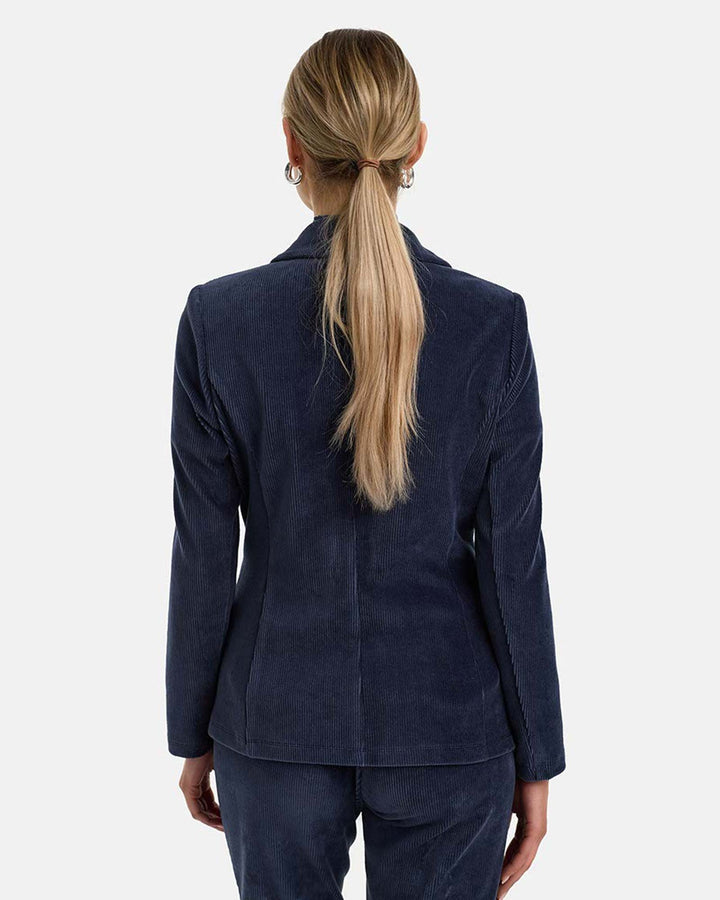 Blazer in Jersey Cord Retro Blue