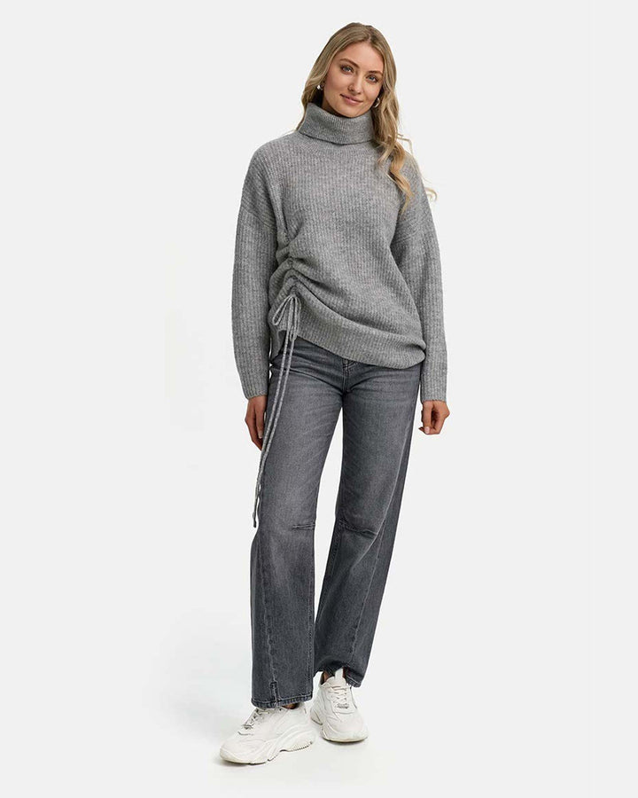 Pullover mit Alpaka Light Grey