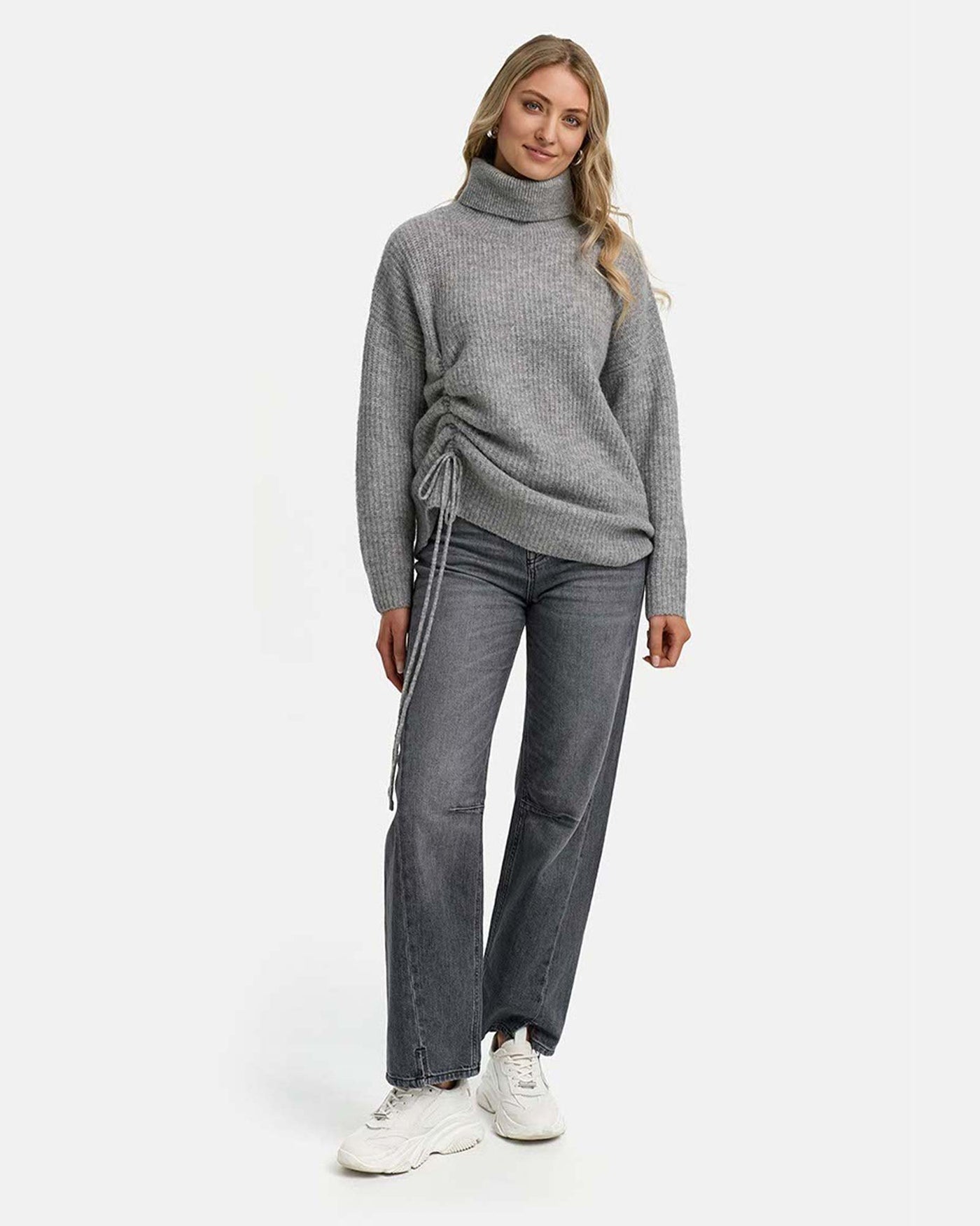 Pullover mit Alpaka Light Grey myMEID