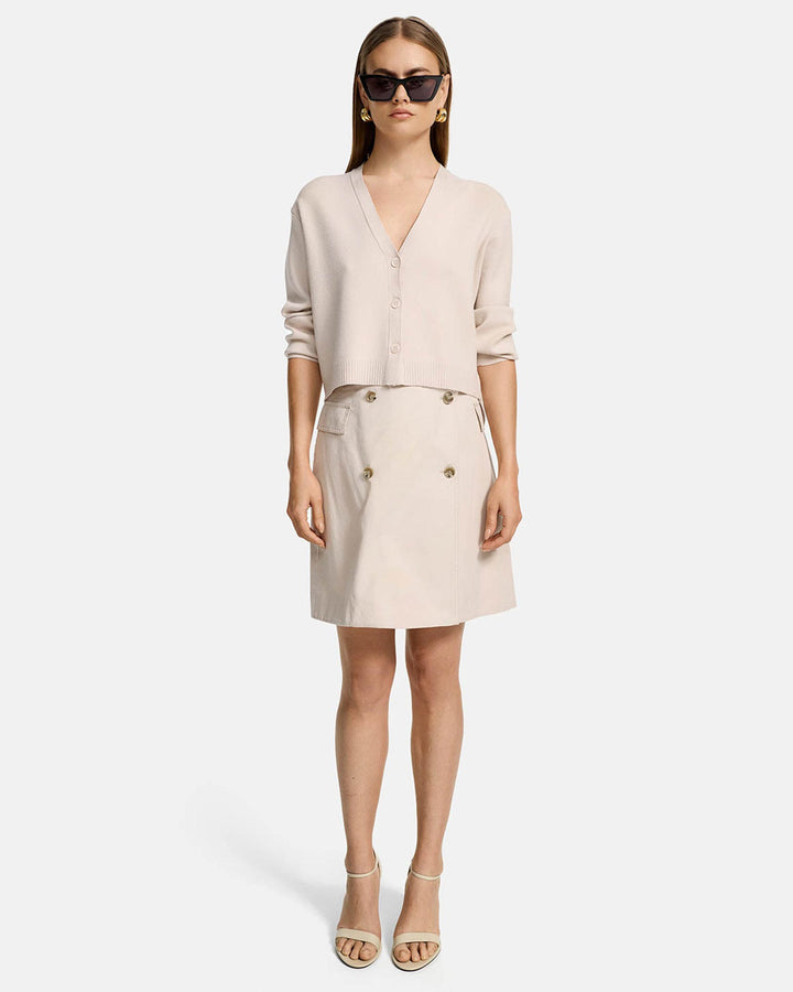 Strickcardigan Creme