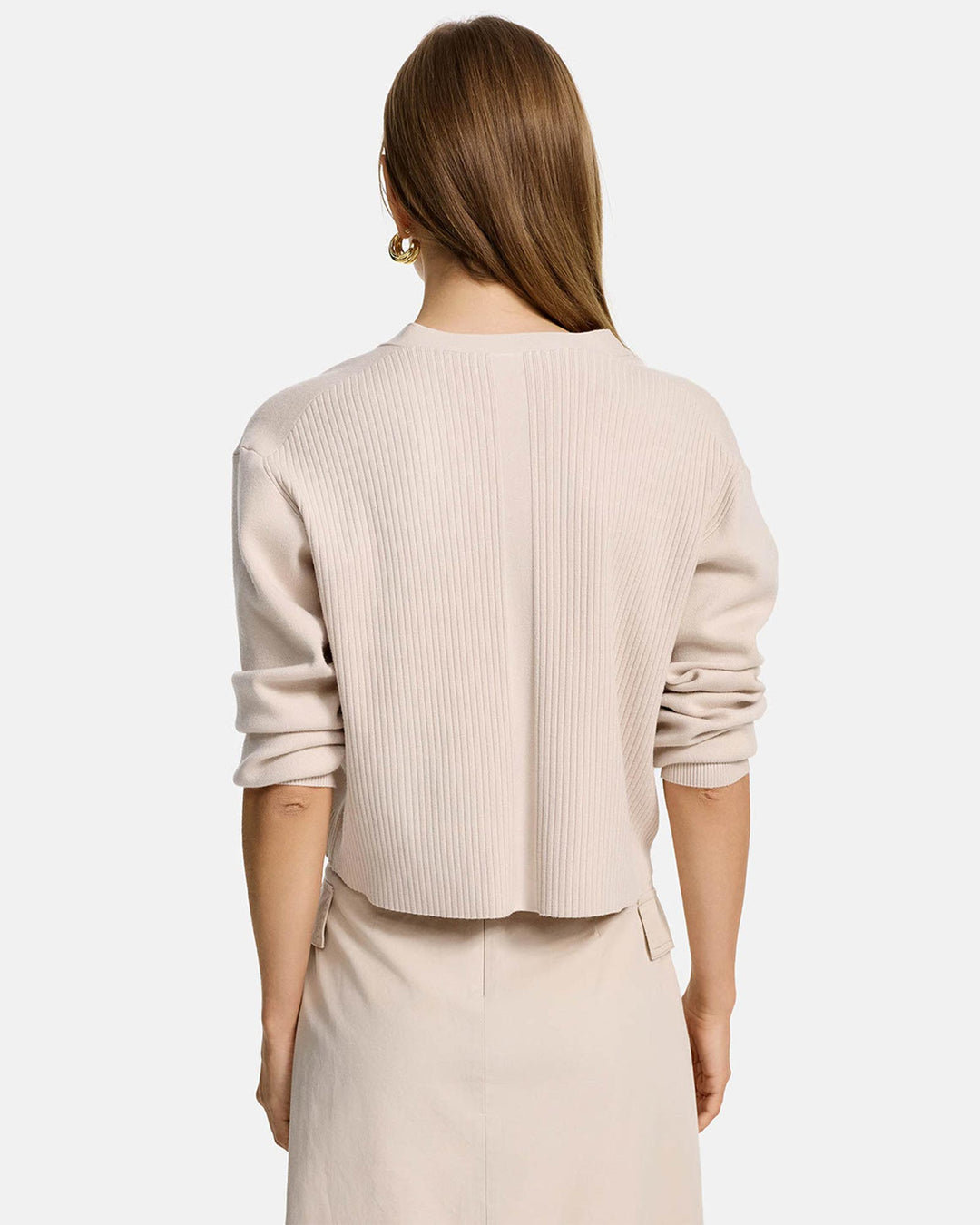 Strickcardigan Creme