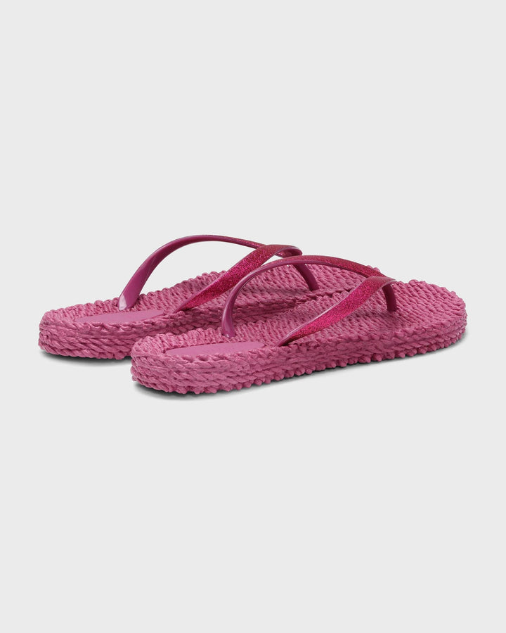 Flip Flop With Glitter Magenta Haze
