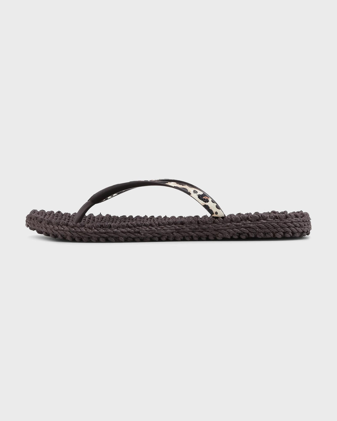 Flip Flop with Print Brown Panthera Print