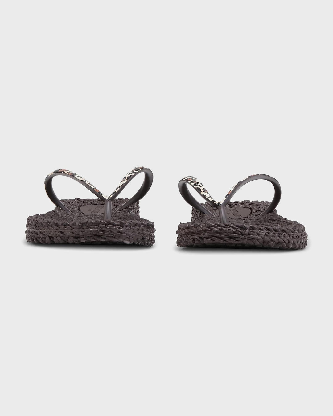 Flip Flop with Print Brown Panthera Print