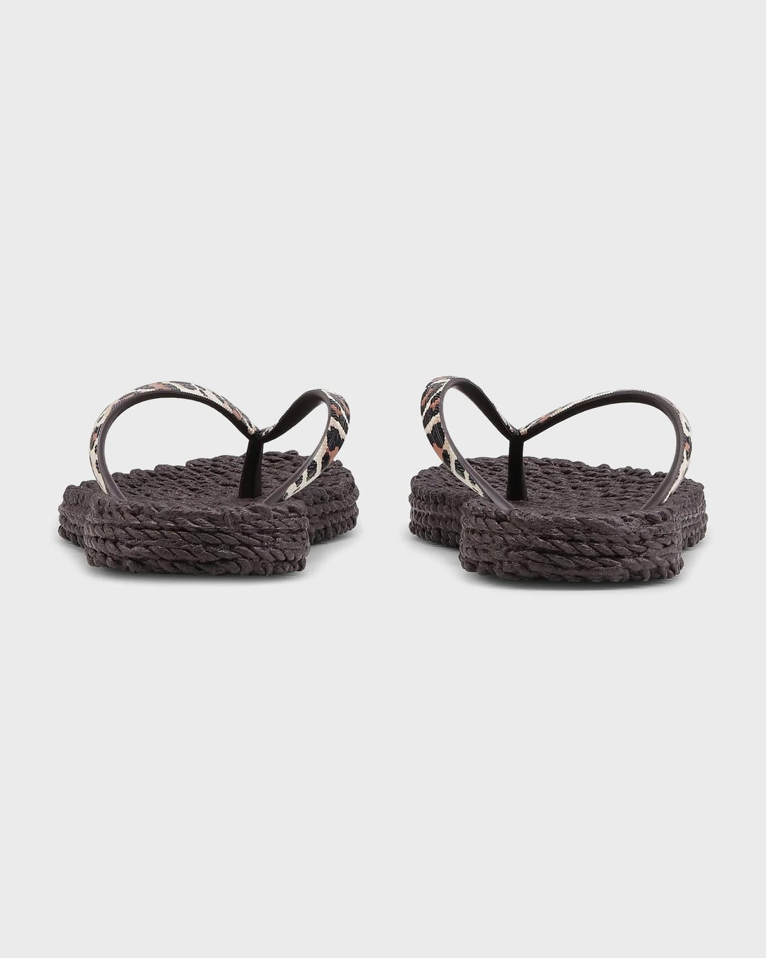 Flip Flop with Print Brown Panthera Print