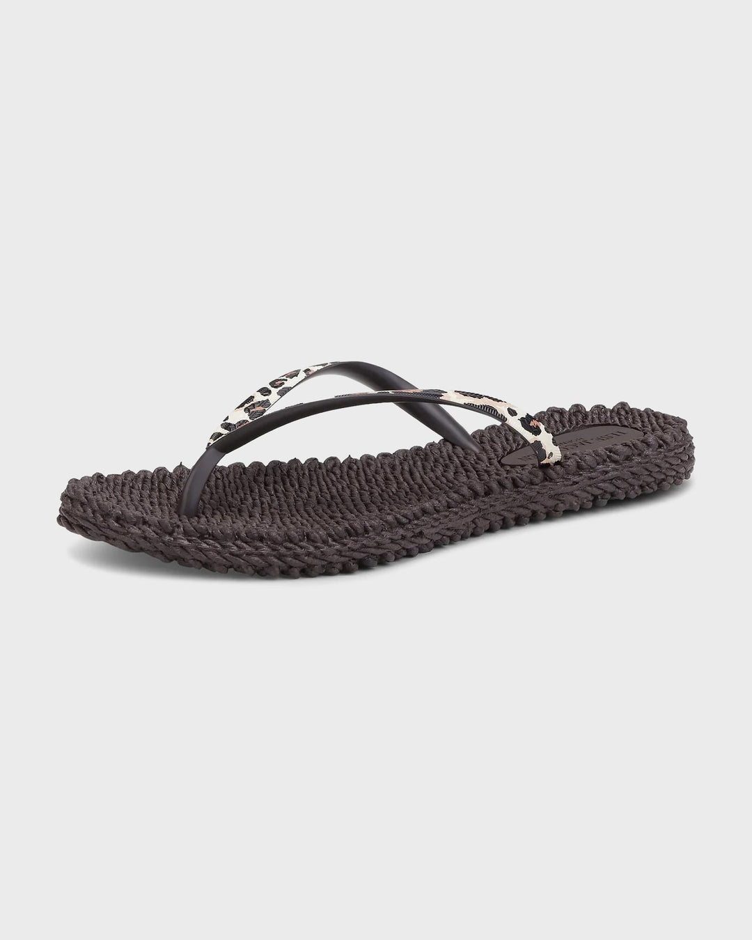 Flip Flop with Print Brown Panthera Print