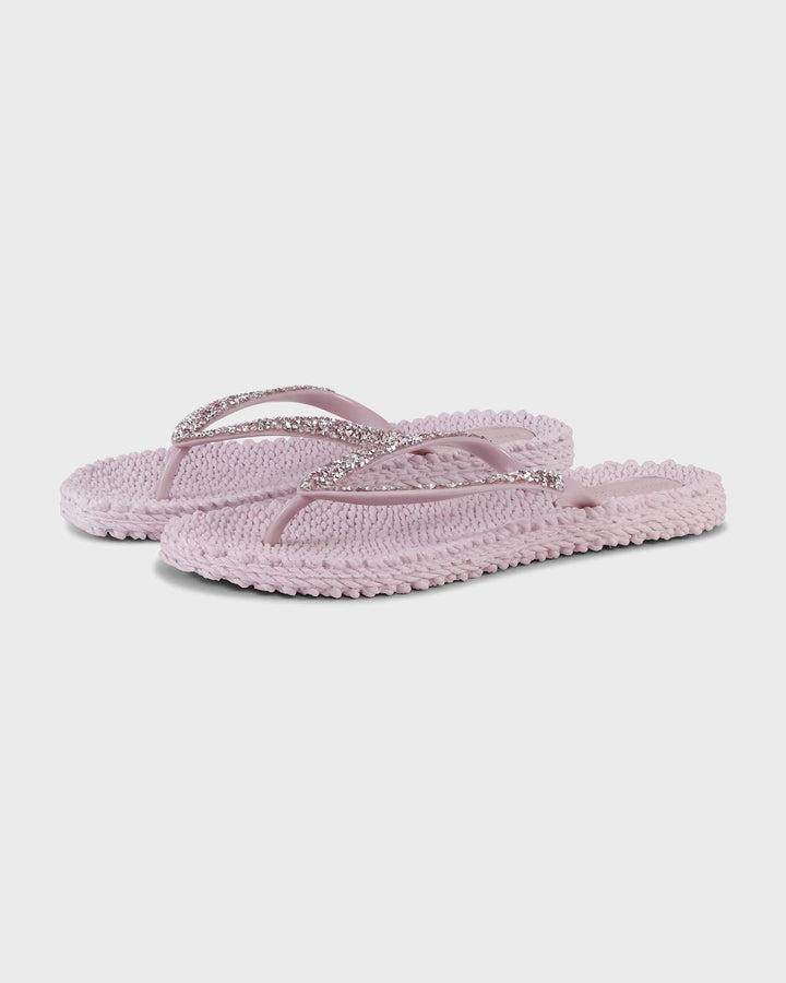 Flip Flop with Rhinestones Mauve Shadows