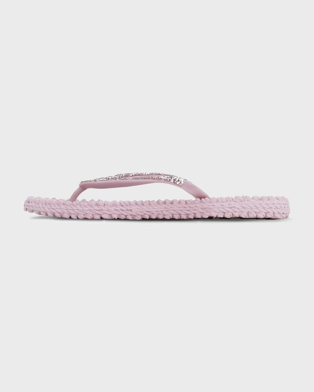 Flip Flop with Rhinestones Mauve Shadows