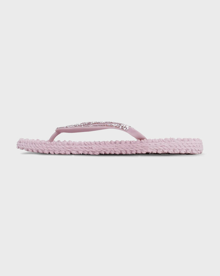 Flip Flop with Rhinestones Mauve Shadows