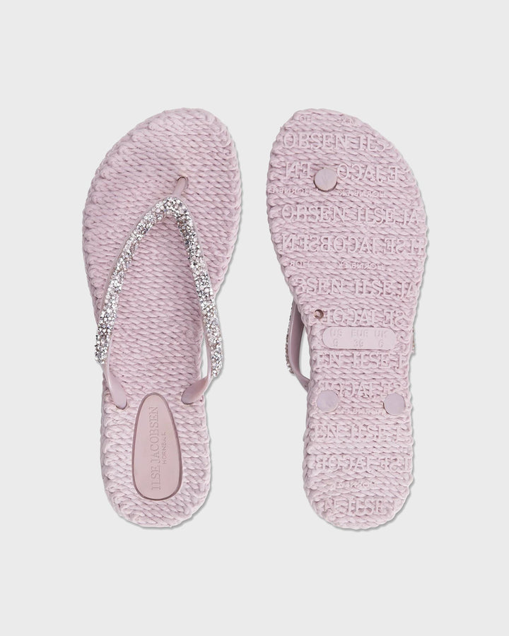 Flip Flop with Rhinestones Mauve Shadows