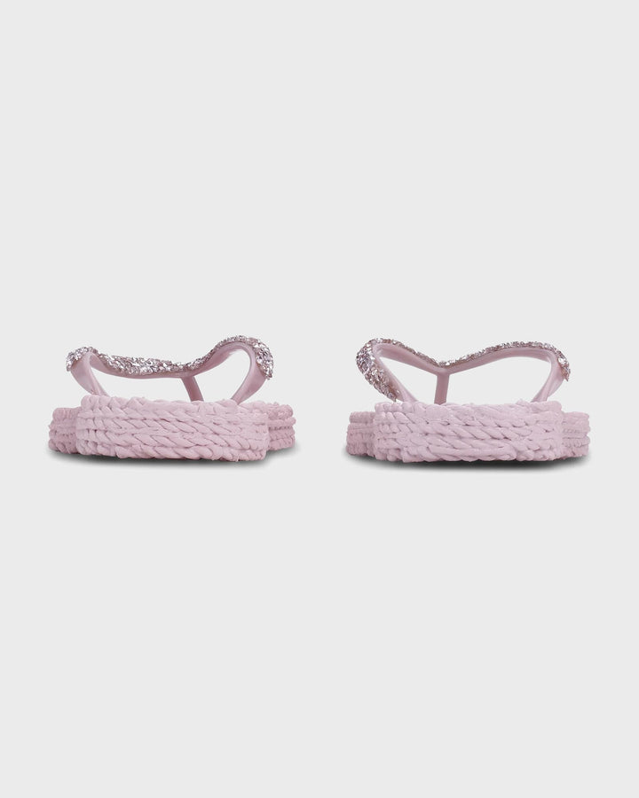 Flip Flop with Rhinestones Mauve Shadows