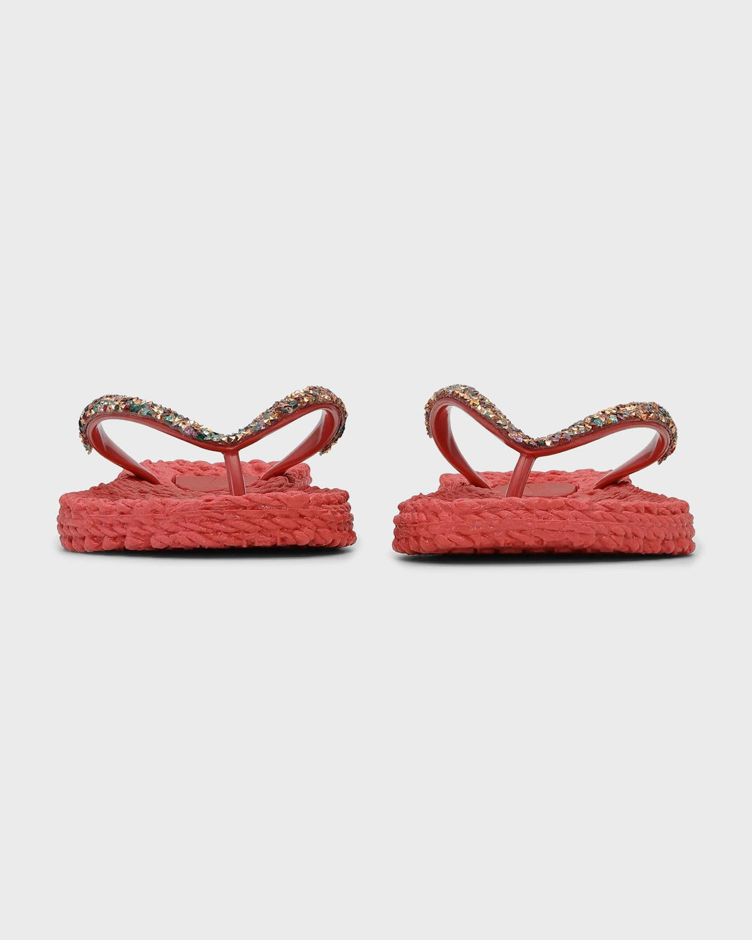 Flip Flop with Rhinestones Baked Apple