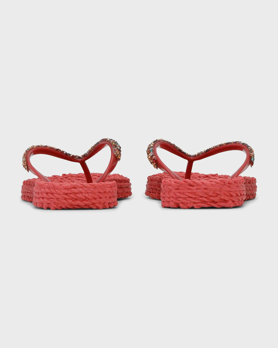 Flip Flop with Rhinestones Baked Apple