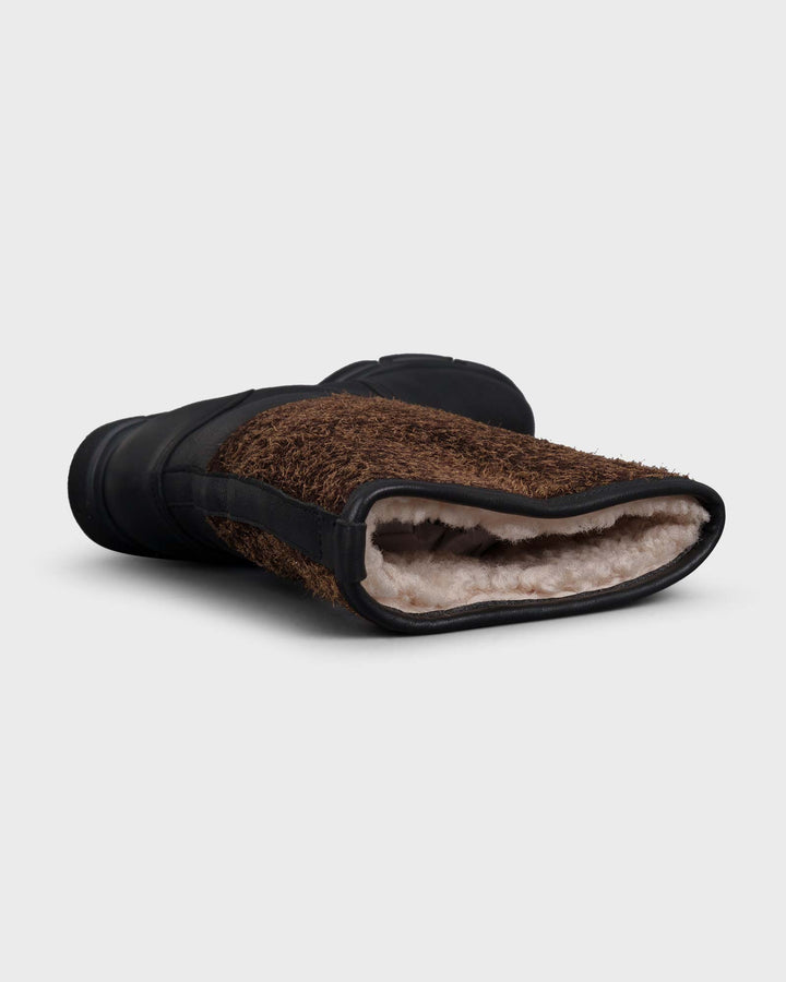 CPH563 Leather Mix Teddy Black/Brown