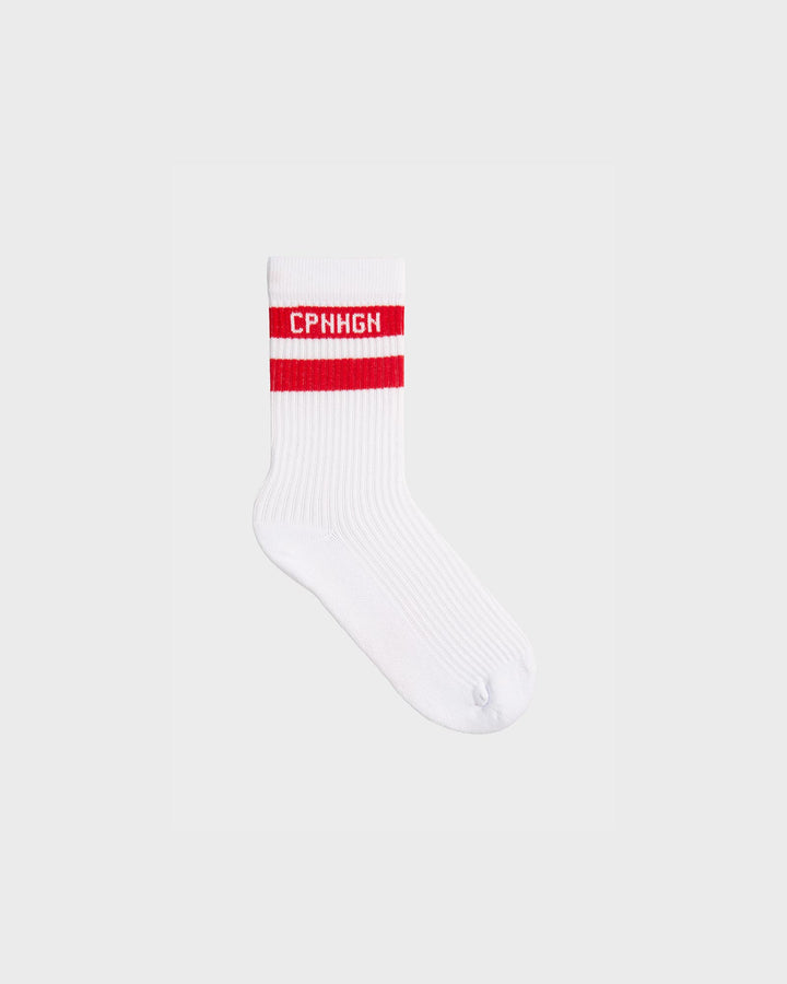 CPH Socks 3 Cotton Blend White/Red