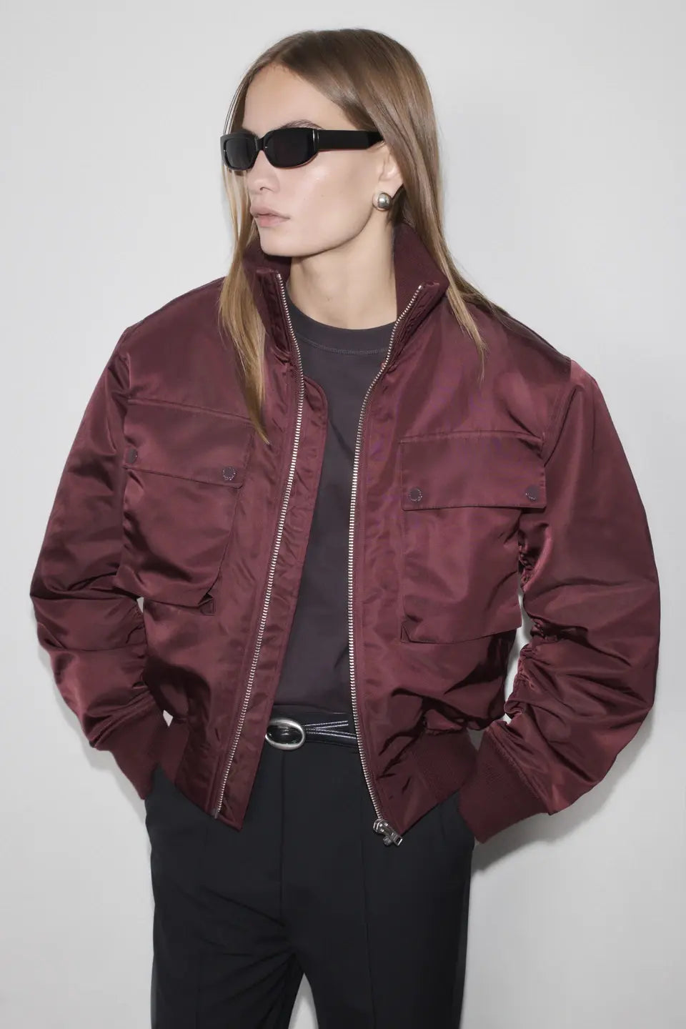CPH Bomber Jacket 1 Nylon Burgundy