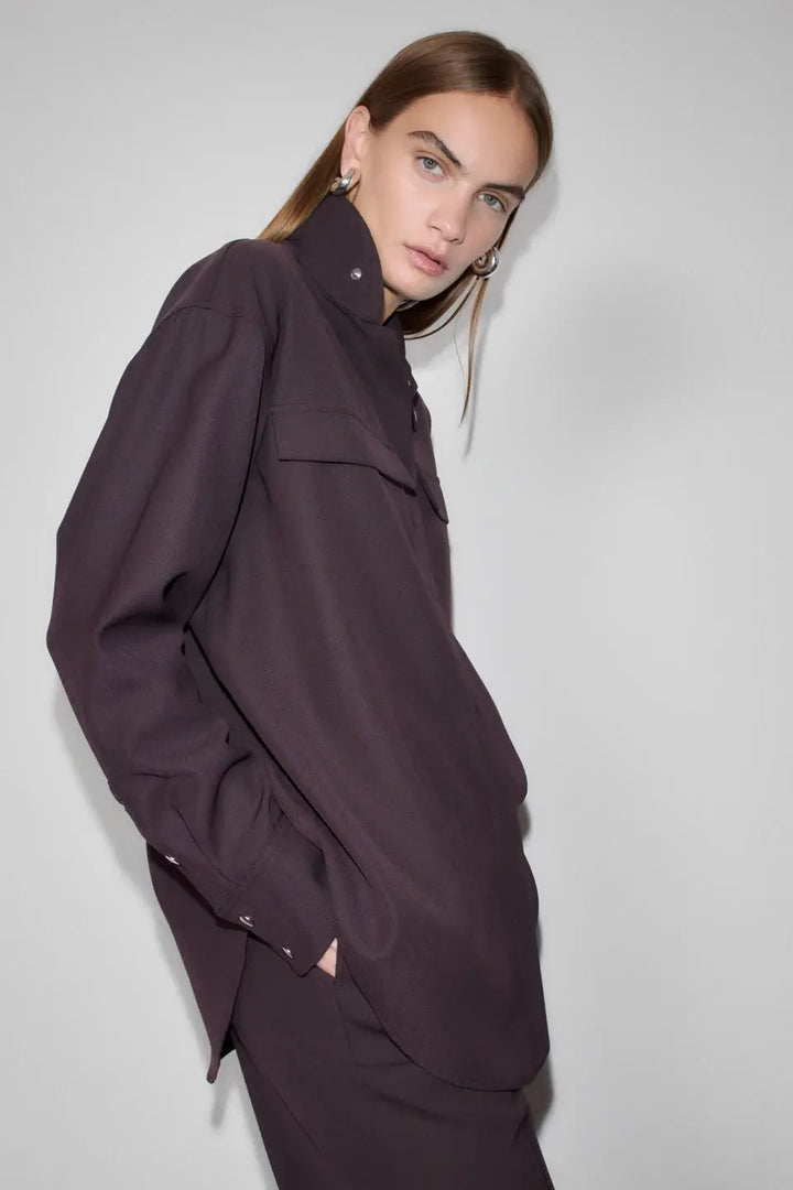CPH Overshirt 1 Wool Burgundy