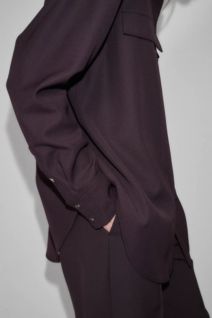 CPH Overshirt 1 Wool Burgundy