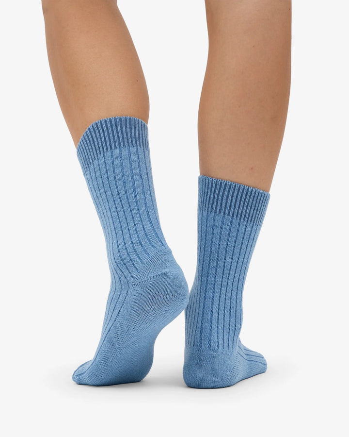 Merino Wool Blend Sock Seaside Blue