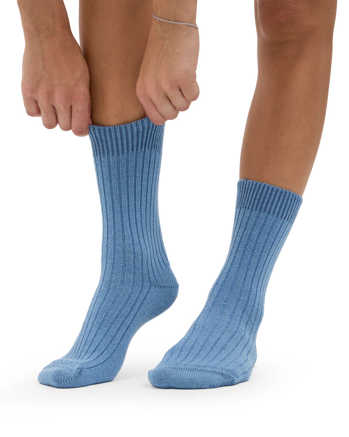 Merino Wool Blend Sock Seaside Blue