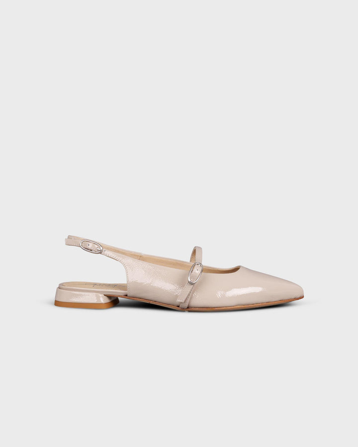Slingballerina Cuoio Beige