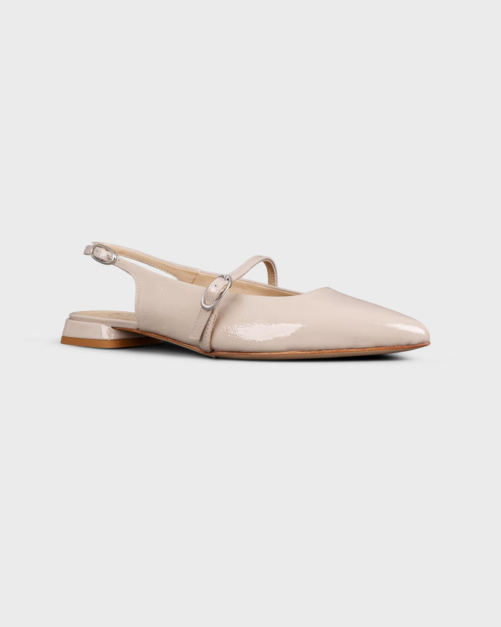 Slingballerina Cuoio Beige