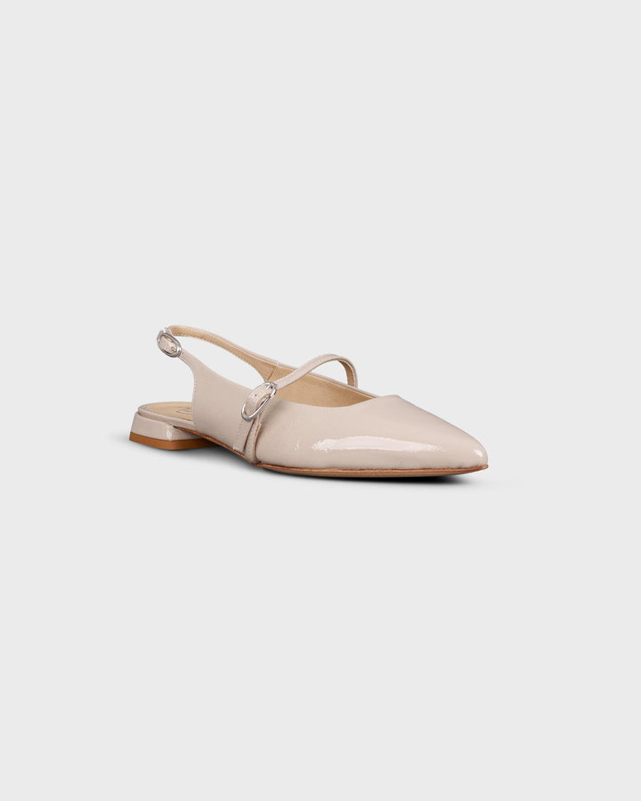 Slingballerina Cuoio Beige